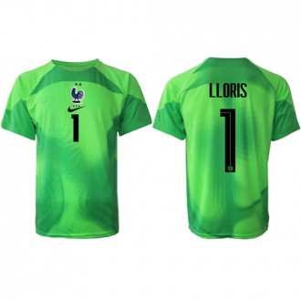 Frankrike Hugo Lloris #1 Målvakt Borta Kläder VM 2022 Kortärmad